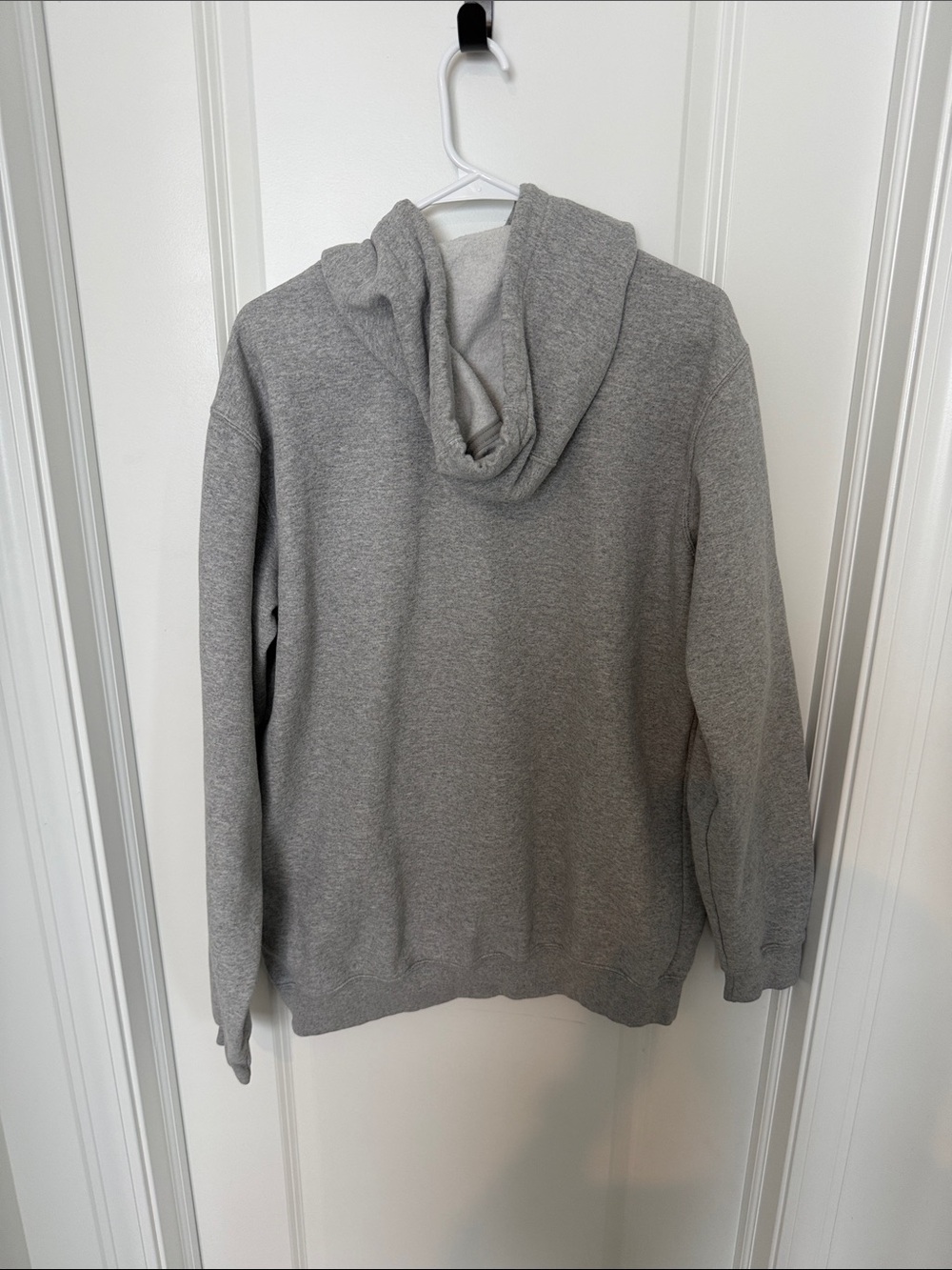 Carhartt Gray Hooded Sweatshirt with Sleeve Logo - Picture 3 of 3
